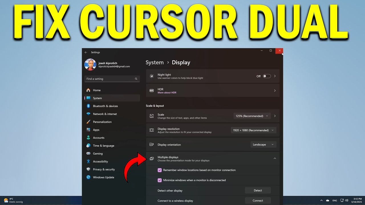 How To Fix Mouse Cursor in Dual Monitor Setup In Windows 11 - Quick Fix