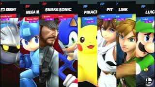 Super Smash Bros Ultimate Amiibo Fights Request M & S vs P & L