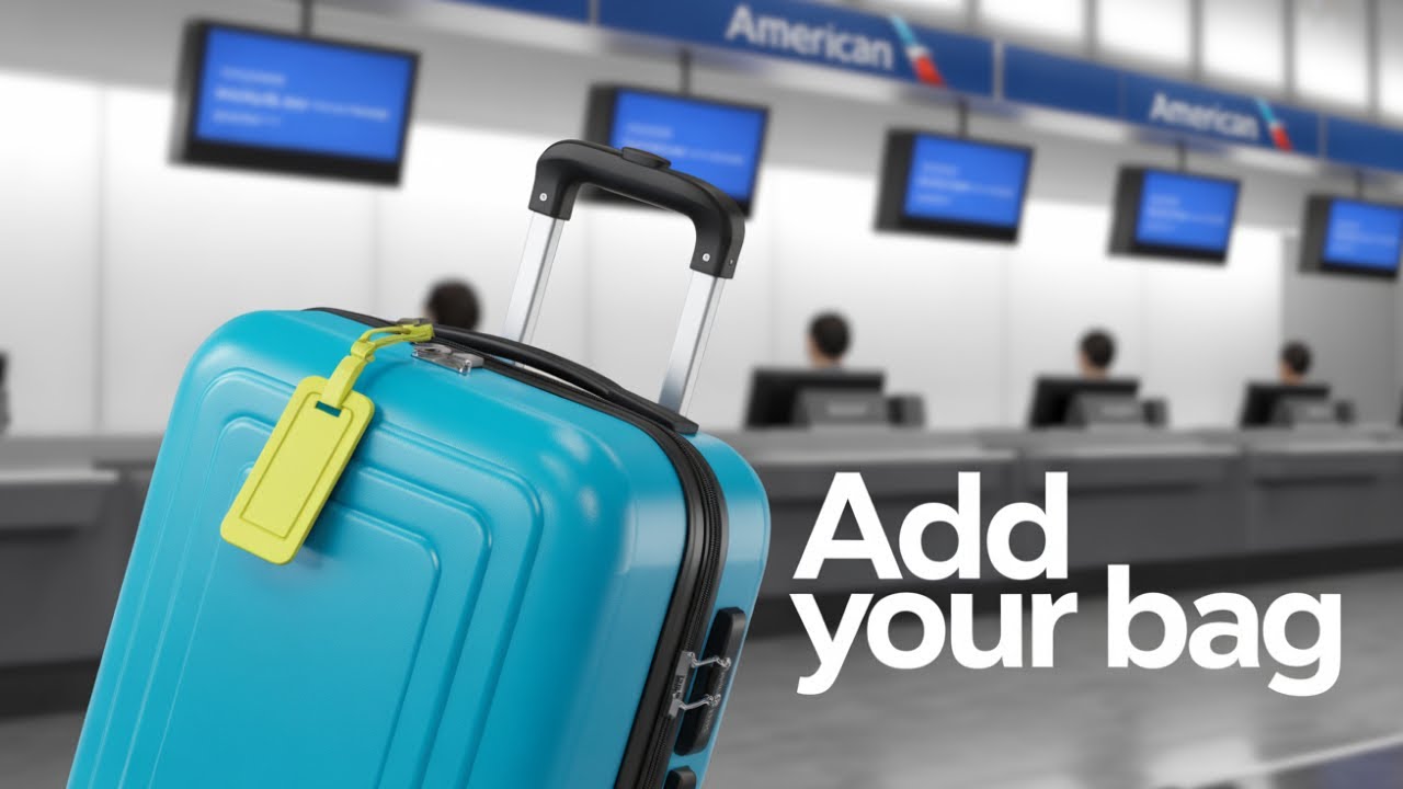 How To Add Checked Bag on American Airlines - quick guide - YouTube