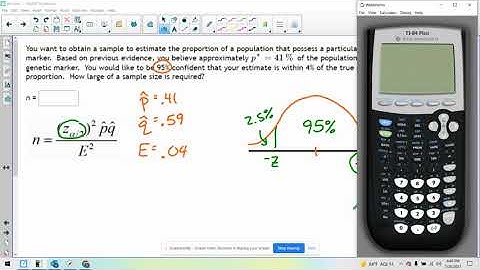 MAT130/131: Chapter 8 - Sample Size for a proportion.
