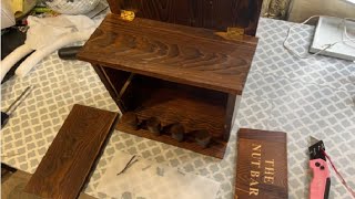 VASGOR Squirrel Feeder Table The Nut Bar, Wooden Squirrel Picnic Table Feeder Review, very cute and