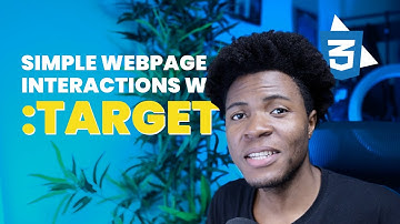 Simple Webpage Interaction with the :TARGET Pseudo Class