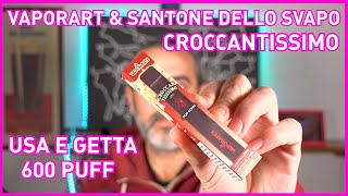 Il Santone dello Svapo disposable by Vaporart | 600 puffs | Croccantissimo flavor | Disposable