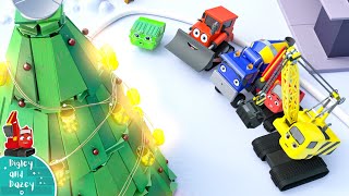 Recycled Christmas Tree - Digley And Dazey Construction Cartoons For Kids
