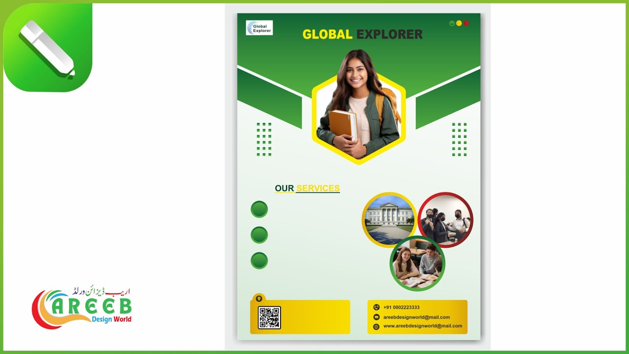 How to Design a Flyer in CorelDRAW | CorelDRAW Pamphlet Design Tutorial ...
