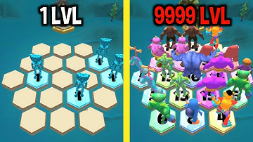 MAX LEVEL in Hexa Monster Merge Game