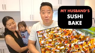 How to Make a Local Sushi Bake//Husband Cooks!