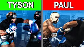 Jake Paul Mike Tyson SPARRING Comparison