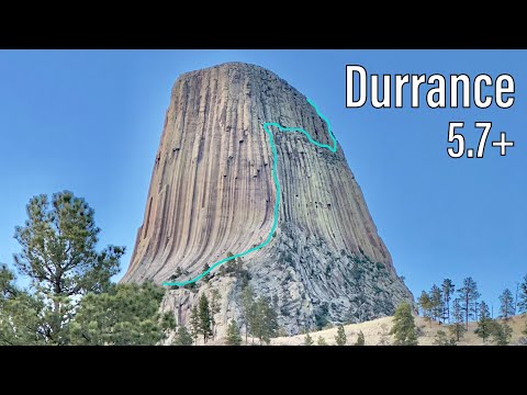 Climbing Devil's Tower Via Durrance 5.7+
