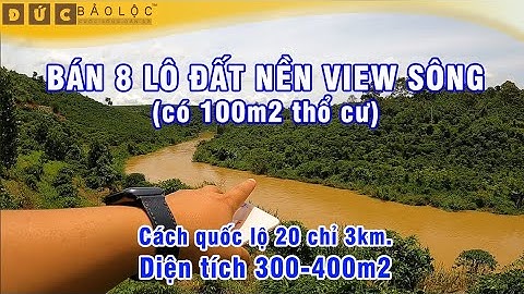 s162☘ Bán 400m2 đất nền biệt thự view sông, có 100m2 thổ cư (giá 3,9tr/m2).Cách quốc lộ 20 chỉ 3km.