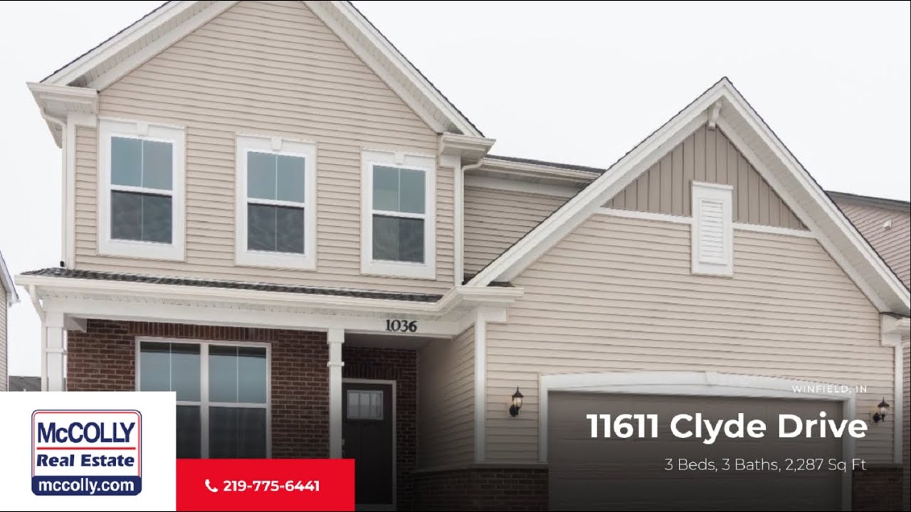11611 Clyde Drive, Winfield, IN MLS 527350 McColly YouTube