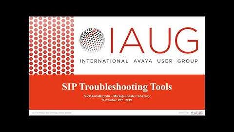 SIP Troubleshooting Tools in Avaya System Manager, Session Manager and the Avaya SBCE