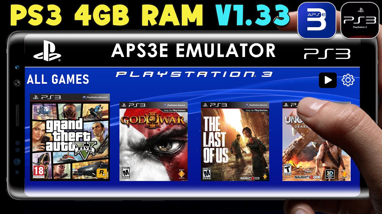 NEW 🔥 PS3 EMULATOR APS3E V 1.33 TEST 4GB RAM ANDROID DEVICE ? SETUP ...