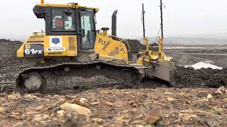 Komatsu D61 Px Working With Adts