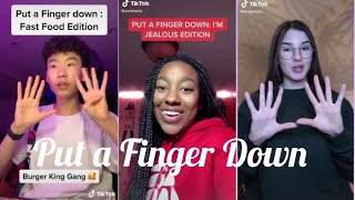 ✨PUT A FINGER DOWN CHALLENGE✨ TIKTOK COMPILATION #1