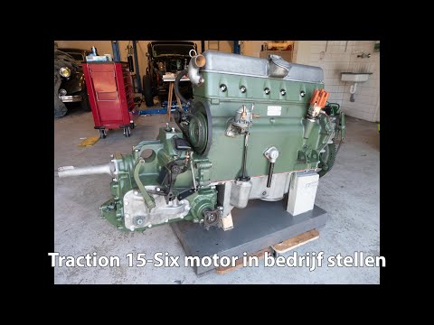 Traction Avant 15-Six motor starten na revisie