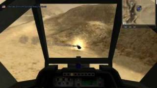 Battlefield 1942 mod: Desert Combat, skills with apache