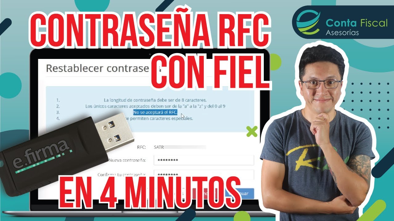 SACAR o CAMBIAR mi CONTRASEÑA del SAT RFC en 4 MINUTOS - en LINEA con FIEL🔥