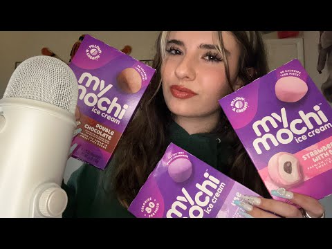 [ASMR] EATING MOCHI ICE CREAM (mouth sounds👄)