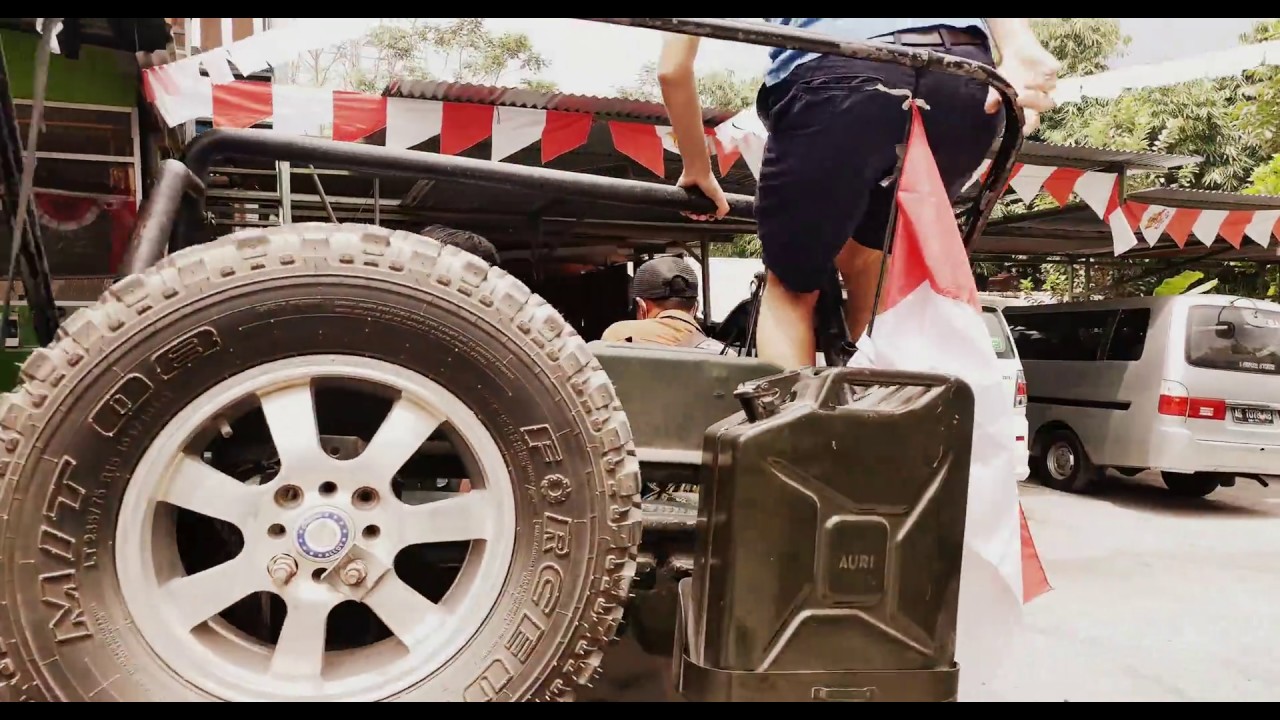 Jogja Day 2 - Dismounting At End of Merapi 4X4 Jeep Tour
