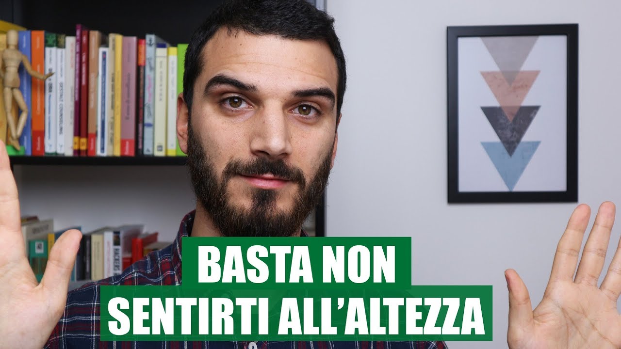 Superare la paura di non essere mai all'altezza