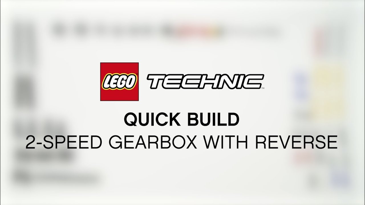 games people play Quick build: Check how to build the 2-speed gearbox from LEGO Technic