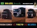 big truck heavy load challenge SCANIA vs VOLVO vs Mercedes