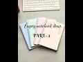 Empty notebook ideas 🍃 part 2☁️💐 #viral #emptynotebook #yt_shorts