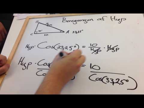 Beregning af hypotenuse i matematik C