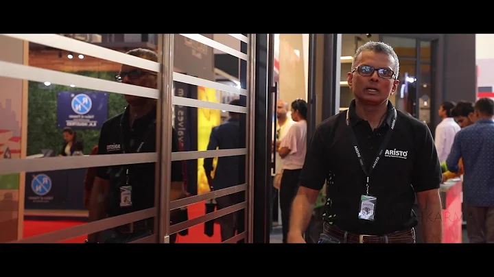 Stylish Sliding Wardrobes by Aristo India. Mr Kuruvilla Kurian MD Aristo India speaks @ ACETECH Hyd.