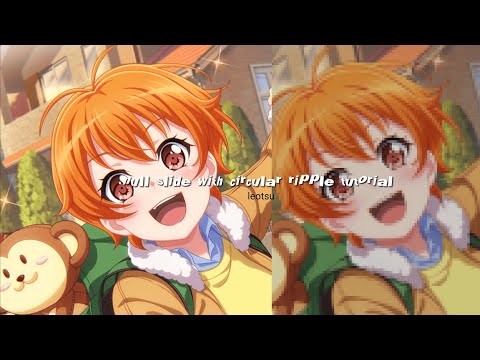 null slide with circular ripple tutorial!【alight motion】