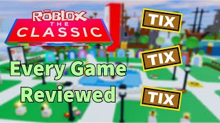 I Completed every game in the Roblox classic event