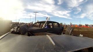 In-Car Demo Derby Footage, Hannover KS 2015 *Car rolls at the end*