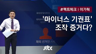 [팩트체크] '마이너스 기권표'가 투표 조작 증거? 확인해보니 / JTBC 뉴스룸