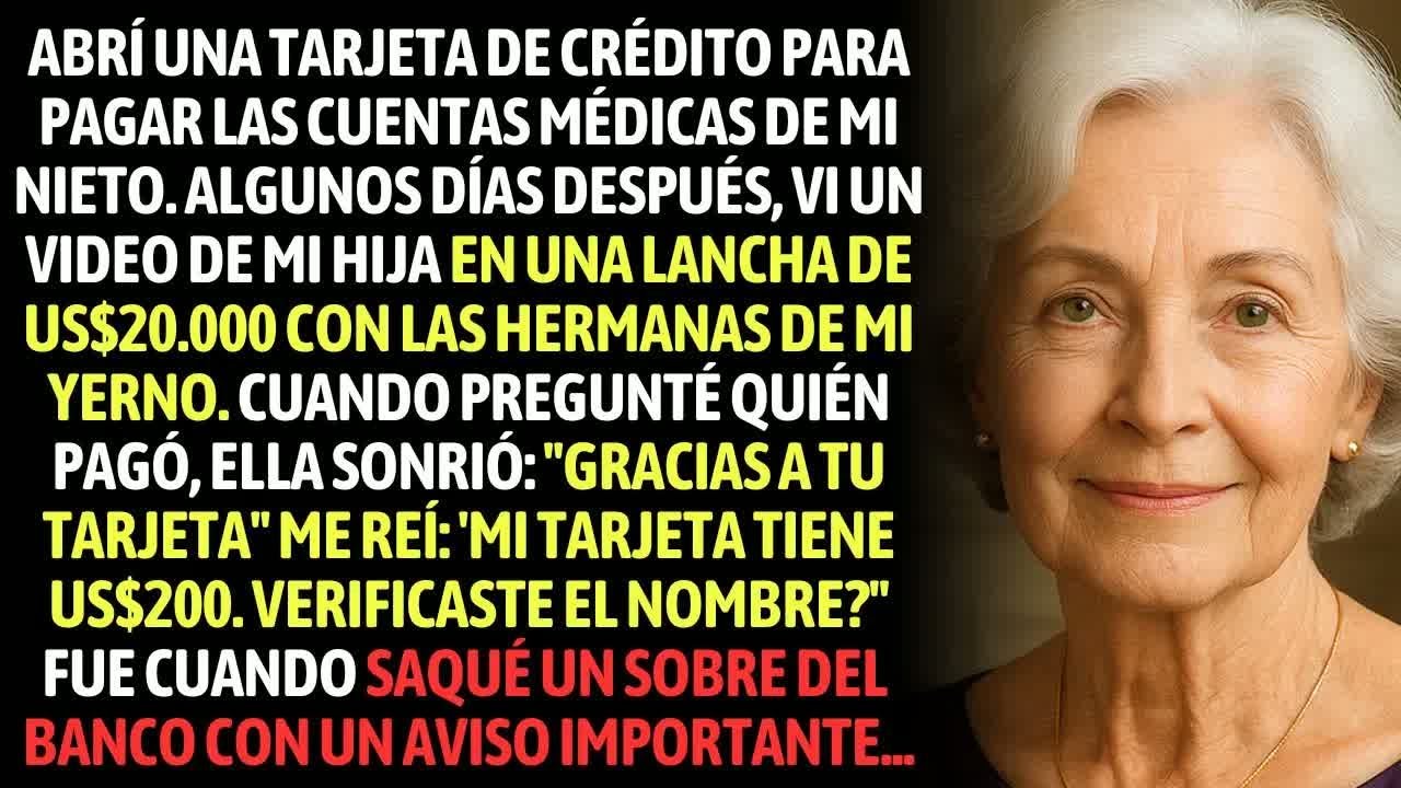 Abrí Una Tarjeta De Crédito Para Cubrir Las Cuentas Médicas De Mi Nieto  Algunos Días Después