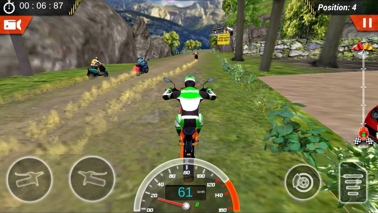 Jogo de Moto de Trilha Corrida de Motocross