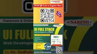 Best UI Full Stack Web Development with React | NareshIT - 2024  #software #ui #education