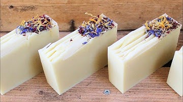 Cold process soap making tutorial & recipe: How to make Dandelion soap with Dandelion infused oil