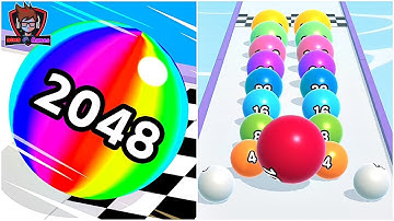 Ball Run 2048 - Gameplay Walkthrough Part 1 Tutorial (iOS, Android) 531 to 535