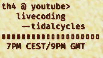 Lofi beats to study to — live-coded with TidalCycles