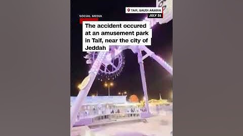 Amusement park ride splits in half in Saudi Arabia