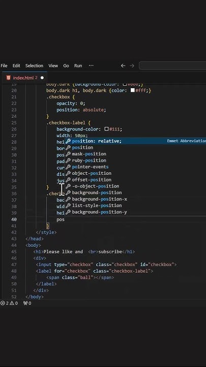 How to create a light/dark theme using HTML CSS and Javascript #htmlcss ...
