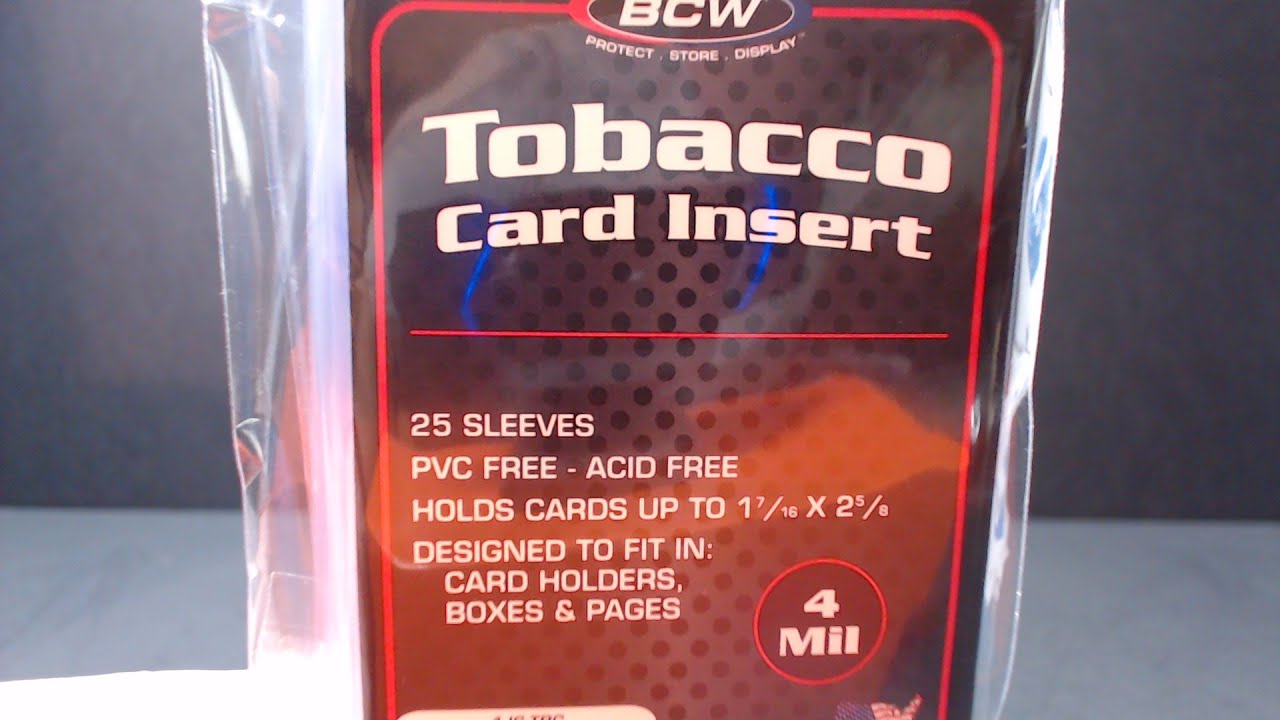 tobacco card sleeves Love these tobacco card sleeves, they keep the card center of the toploader, just a nice presentation. : r/baseballcards