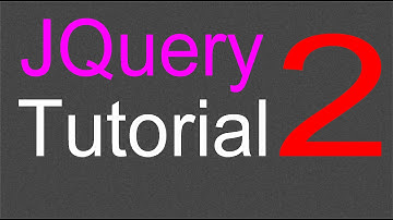 JQuery Tutorial for Beginners - 2 - Setting up the library
