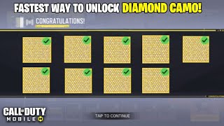 How To Unlock DIAMOND CAMO FAST in COD MOBILE! 💯