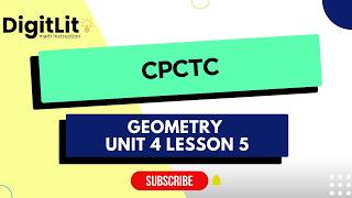Geometry Unit 4 Lesson 5: CPCTC