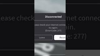 Funny Disconnection Moment 😭 #recommended #roblox #gaming #disconnection #lol #funny #lmao #meme