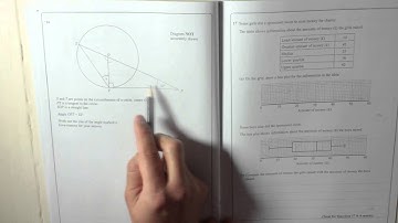 Edexcel GCSE Paper 2 June 2013 Question 16 - Circle Theorems
