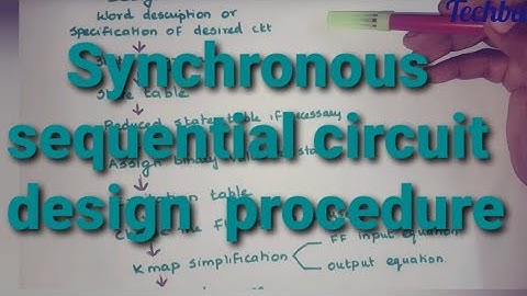 synchronous  sequential  circuit design procedure  #ee3302 #cs3351