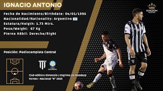Ignacio Antonio Mediocampista Central 2023